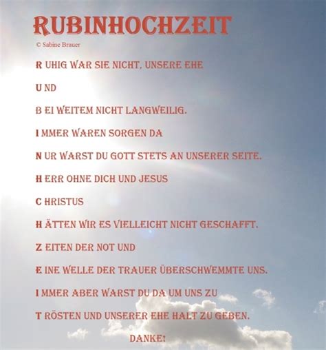 sprüche für rubinhochzeit|rubinhochzeit zum 40.